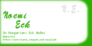 noemi eck business card