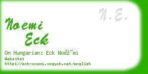 noemi eck business card